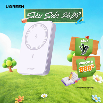 Pin sạc dự phòng không dây 5000mAh/10000mAh Ugreen PB561 | Sạc nhanh 20W | Bảo hành 18 tháng 1 đổi 1 | 25207 25919