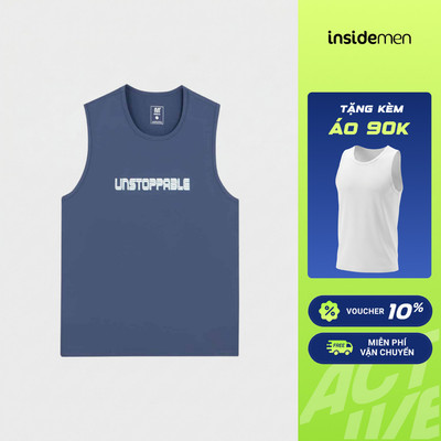 [MUA 2 TẶNG 1] Áo Ba Lỗ Tanktop Nam Insidemen Thoáng mát năng động co giãn ITL011MAH0