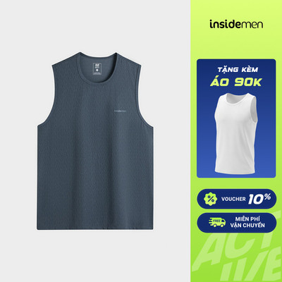 Áo Ba Lỗ Tanktop Nam Insidemen Co Giãn Thoải Mái Thoáng Mát ITL091AS0