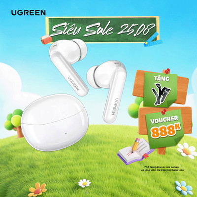 Tai nghe Bluetooth 5.4 Ugreen HiTune T3 PRO WS206 | Chống ồn ANC | Kháng nước IPX5 | Bảo hành 18 tháng 1 đổi 1 35725