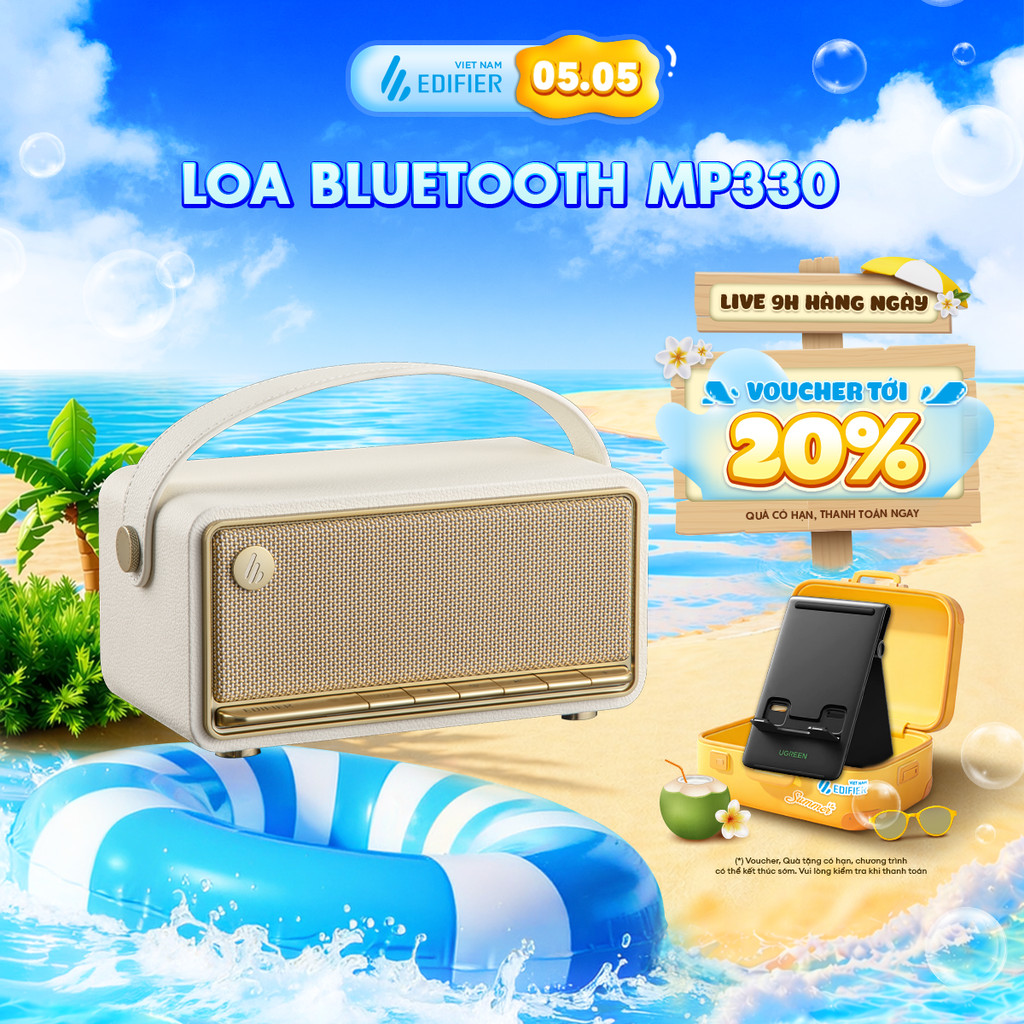 Loa Bluetooth EDIFIER MP330 | Công Suất 40W | Thời Gian Sử Dụng Đến 19H | Âm Thanh 360 | Bảo Hành 15 Tháng