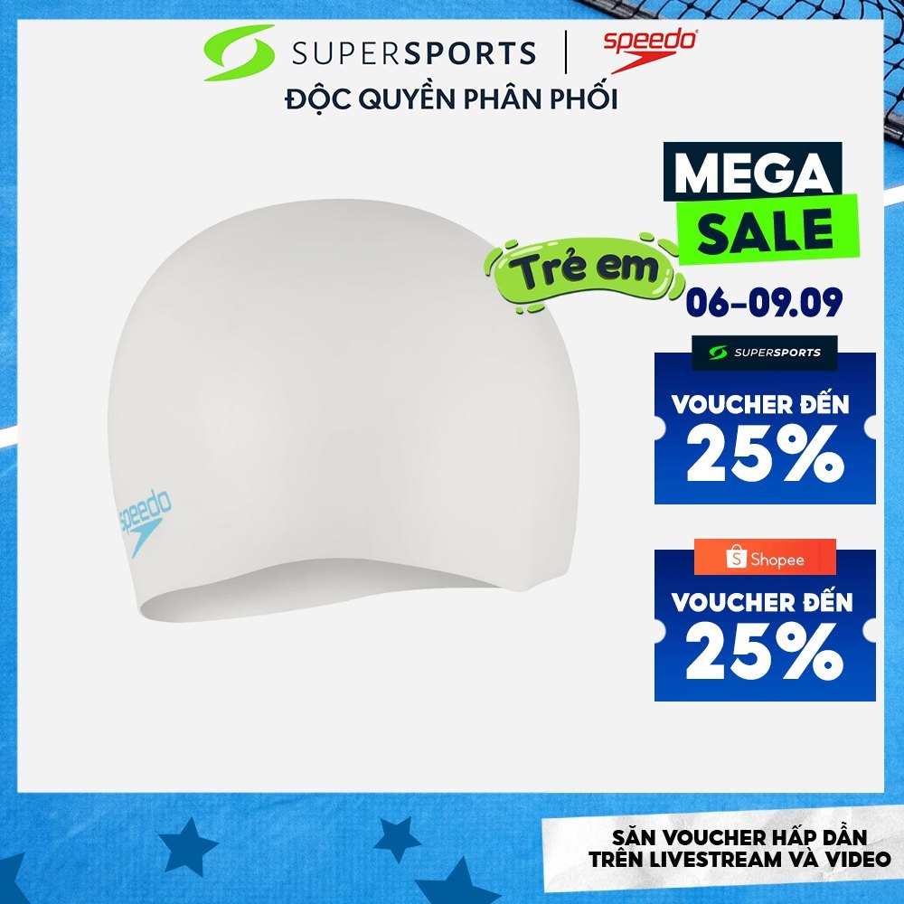 Nón Bơi Trẻ Em Speedo Junior Silicone - Trắng - 8-7099017621