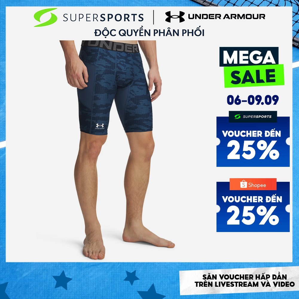 Quần Ngắn Thể Thao Nam Under Armour Heatgear® Printed Long - 6009658-498