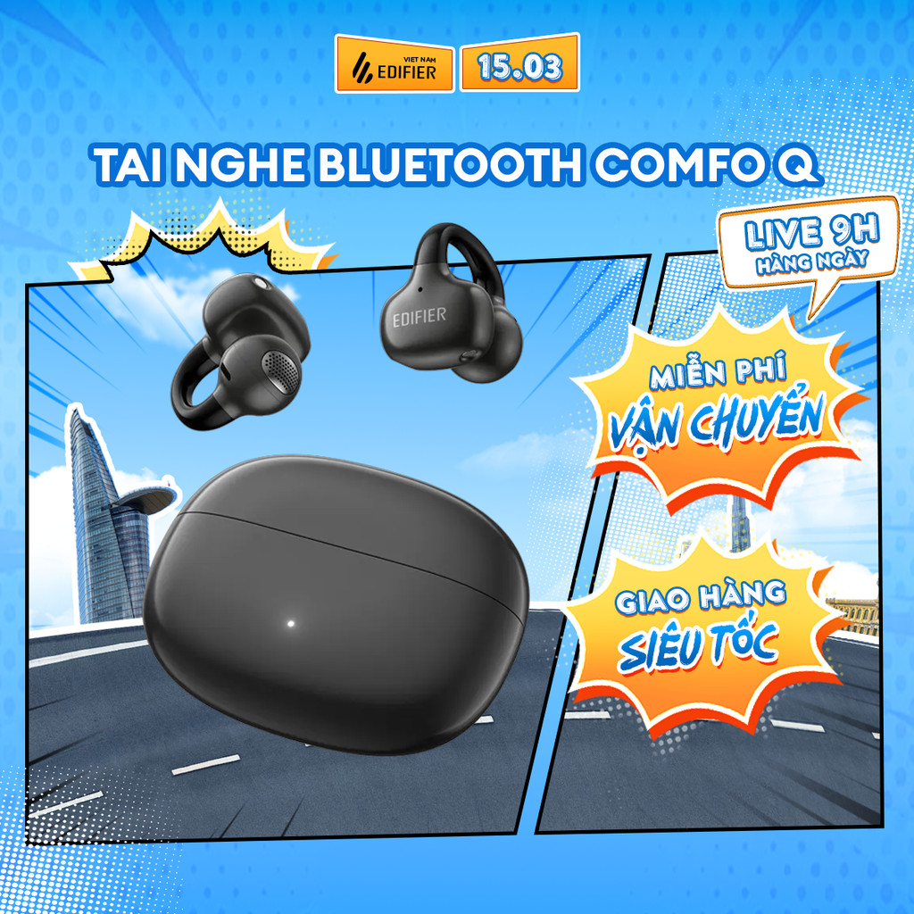 Tai Nghe Bluetooth Nhét Tai EDIFIER COMFO Q | Sử Dụng Đến 32H | Bluetooth 5.4 | Edifier ConneX App | Bảo Hành 15 Tháng | BigBuy360 - bigbuy360.vn