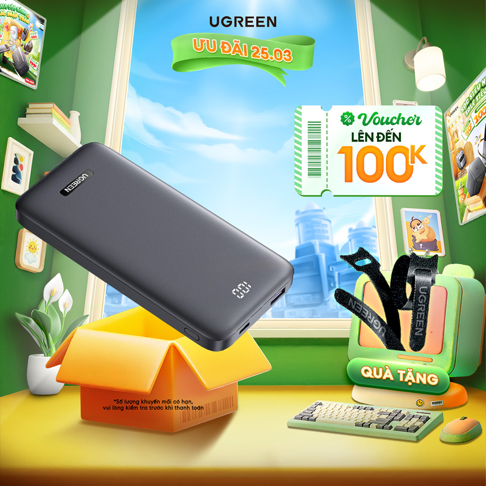 Pin sạc dự phòng 10000mAh/20000mAh Ugreen | Sạc nhanh 2 chiều 20W/30W | Chính hãng BH 18 tháng 1 đổi 1 | 25742 25683