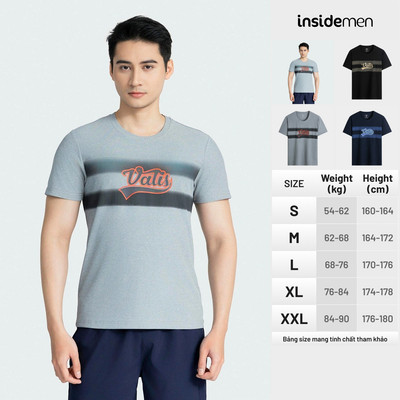 Áo thun Nam Insidemen co giãn nhẹ Regular Fit nhiều màu 6TS002AZ