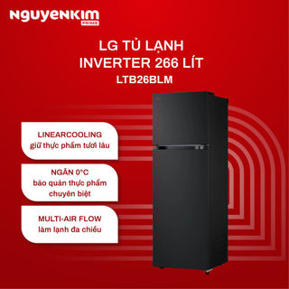 Tủ lạnh LG Inverter 266 lít LTB26BLM