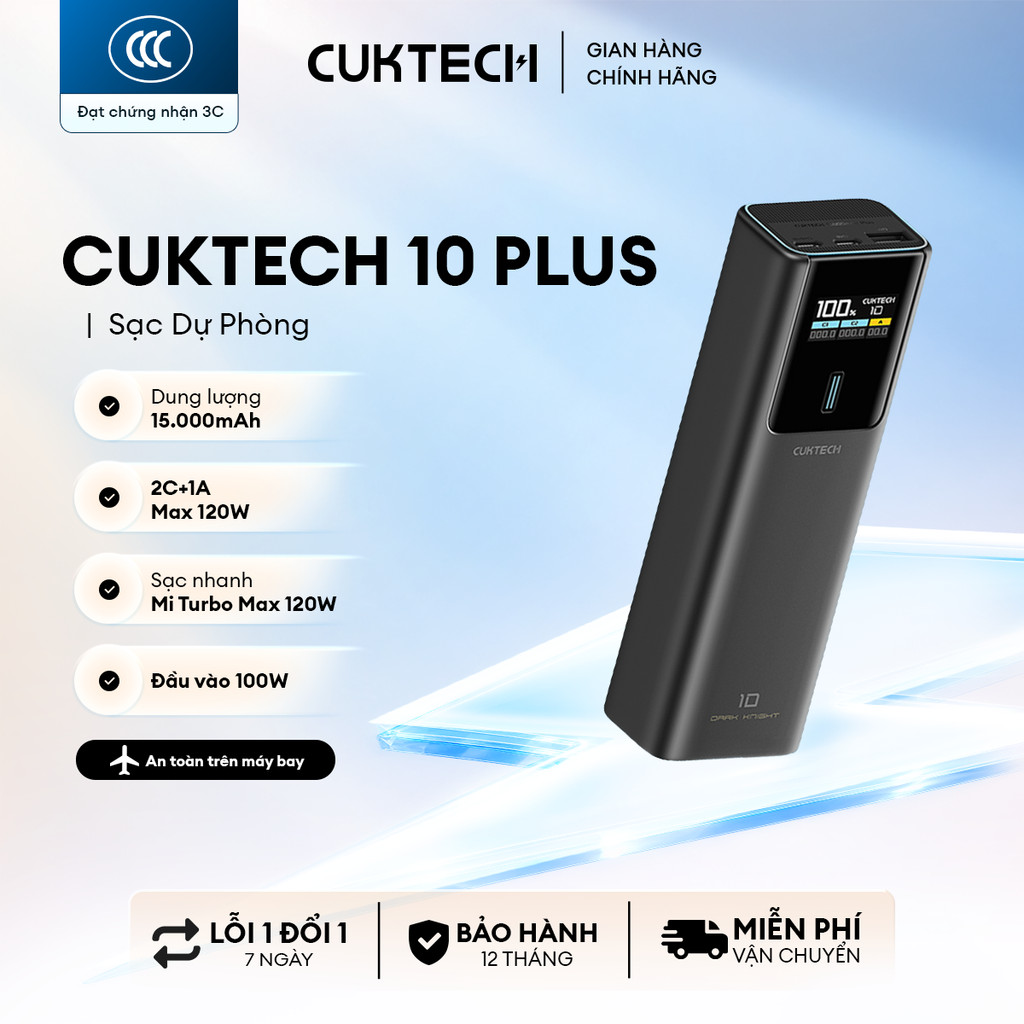 CUKTECH 10 SERIES Sạc Di Động  | Bảo Hành 18 Tháng PB150P PB100P PB1055