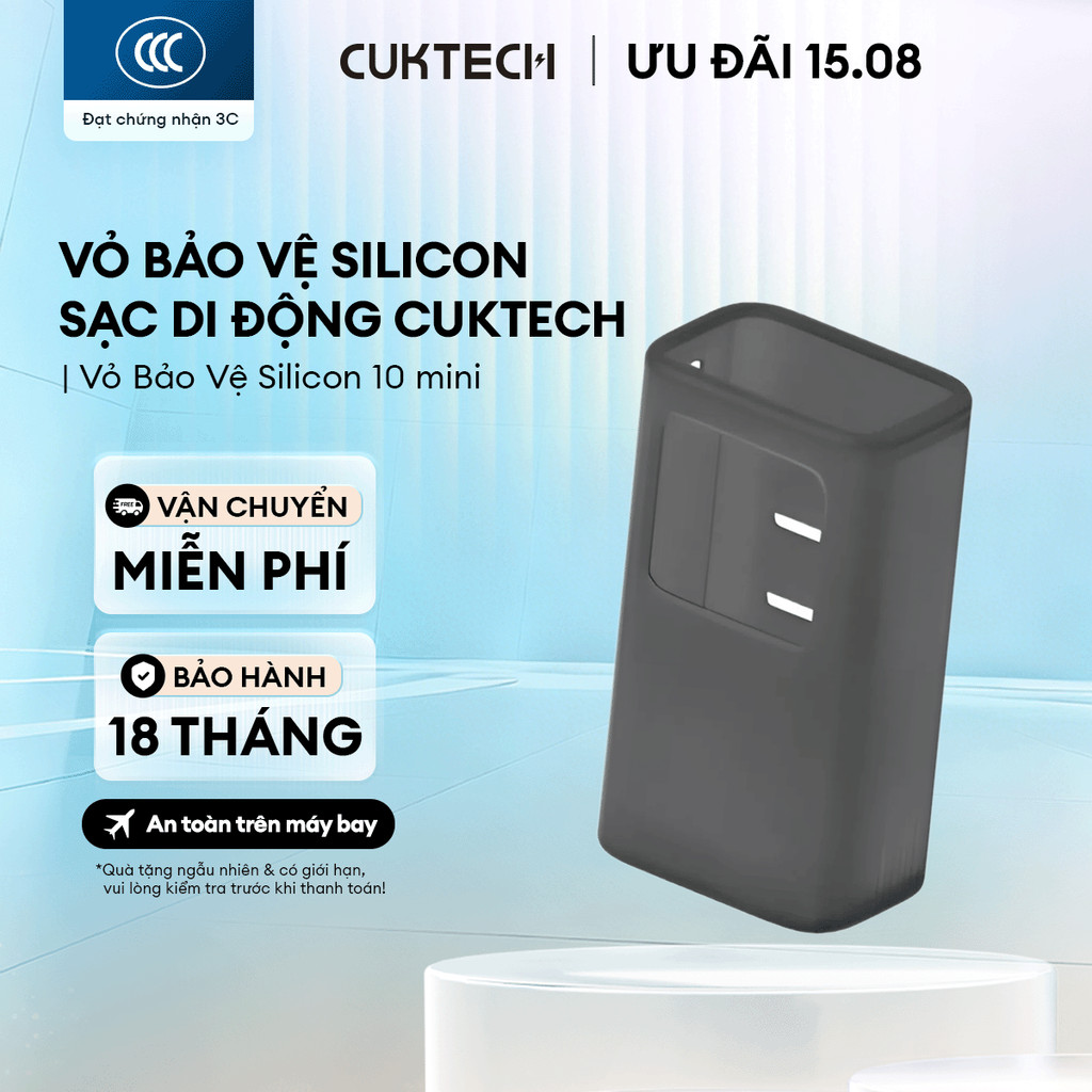 Vỏ Bảo Vệ Silicon Sạc Di động CUKTECH PB1055 PB150P PB200U