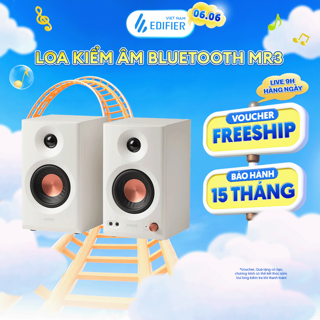 Loa Kiểm Âm Bluetooth EDIFIER MR3/MR5 | Công Suất 36W | Bluetooth 5.4 | 2 Chế Độ Kiểm Âm & Nghe Nhạc