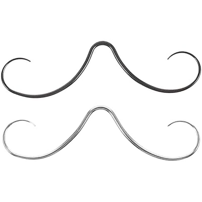 Septum ria mép Mũi Nhẫn 2 Chiếc Thép Không Gỉ Mũi Septum Xuyên Móc Treo Sụn Bông Tai Vòng Dành Cho N