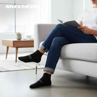 Vớ Thể Thao Unisex Skechers Socks Vớ Cổ Thấp (3 Đôi) - SP125U263-02L2