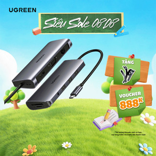 Bộ chuyển đổi đa năng ugreen cm121 cm212 cm417 cho các thiết bị hỗ trợ usb type c - bảo hành 18 tháng 1 đổi 1 50538