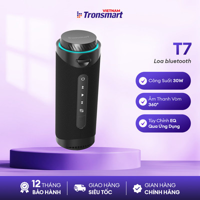 Loa Bluetooth Tronsmart T7/T8 | Công Suất 30W | Âm Thanh 360° | Chống Nước IPX7 | Bảo Hành 12 Tháng