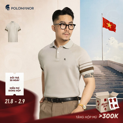 [DEAL LỄ 2/9] Áo polo nam THOMAS vải cá sấu cotton interlock xuất xịn, nam tính thanh lịch sang trọng - POLOMANOR