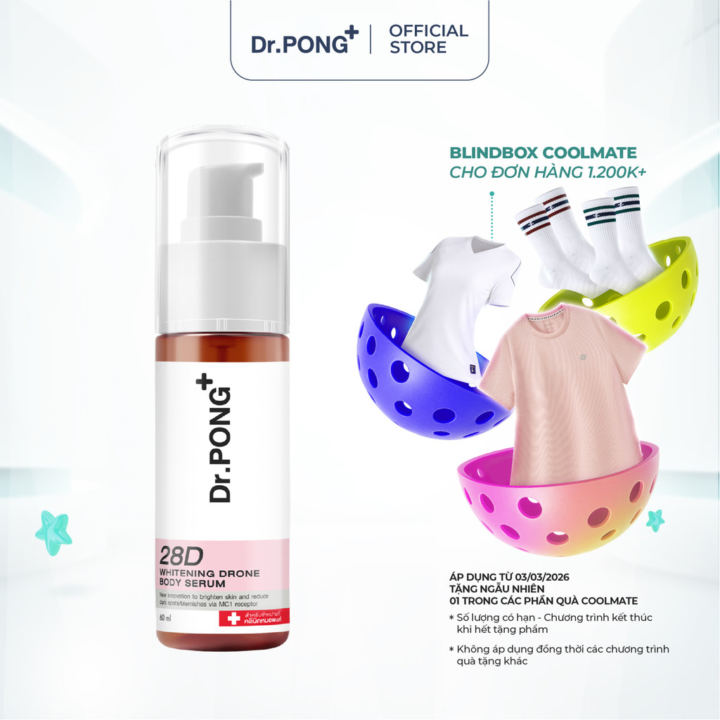 Serum dưỡng trắng toàn thân Dr.PONG Whitening Drone Body 60ml