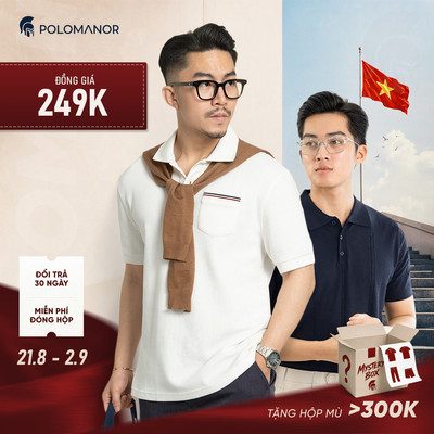 [OUTLET 249K] Áo thun, Áo polo nam chất liệu cotton Interlock, thanh lịch, thoải mái - POLOMANOR