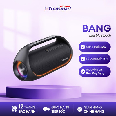 Loa Bluetooth TRONSMART BANG/BANG SERIES  | Công Suất 60W | Công Nghệ SoundPulse | 6 Chế Độ EQ | Bảo Hành 12 Tháng
