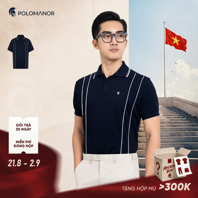 [DEAL LỄ 2/9] Áo polo nam cao cấp WADE vải cá sấu cotton interlock, thanh lịch sang trọng - POLOMANOR