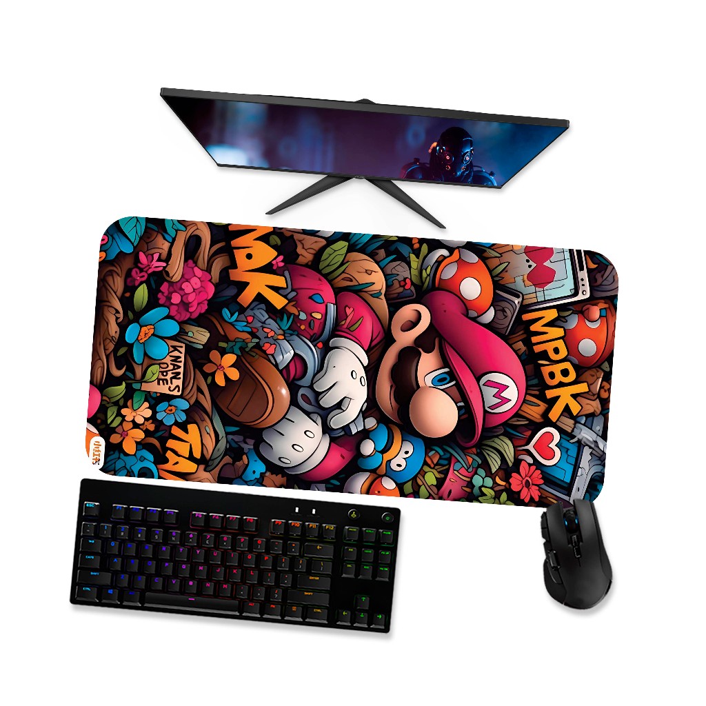 Miếng Lót Chuột MARIO-MARIO 1 Trò Chơi Miếng Lót Chuột 90x40 80x40 60x40 70x30