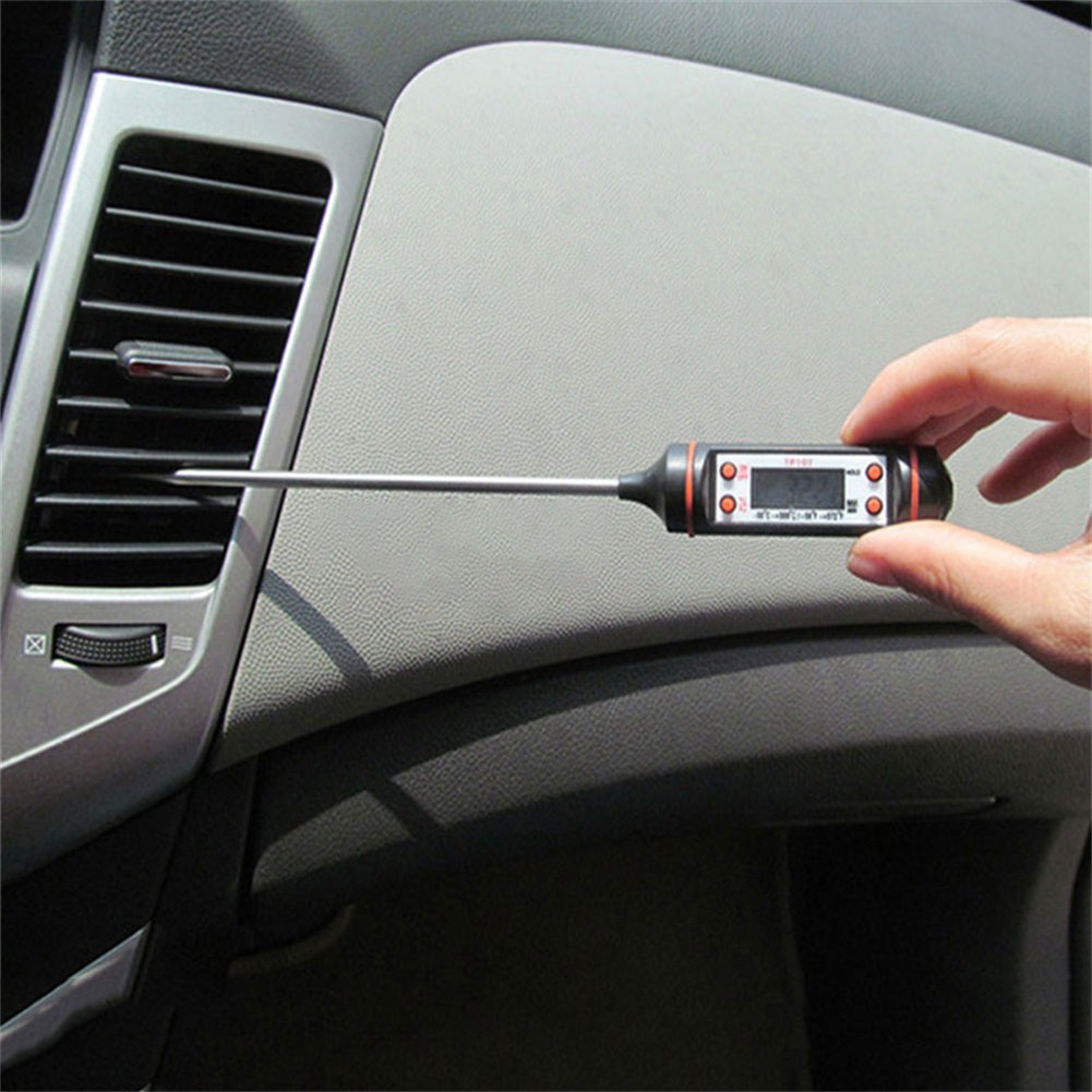 [UGPE] Auto Car Vehicle Air Conditioning Outlet LCD Digital Thermometer Gauge Tool New