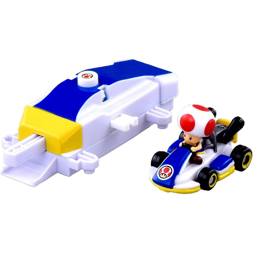 Takara Tomy Tomica Drift Tomica Mario Kart Drift Starter Set, Toad & Standard Cart, Mini Car, Toy fo