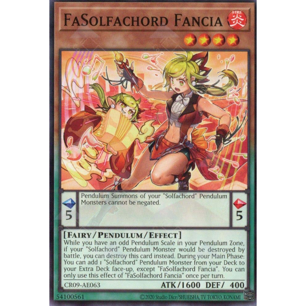 [ Bài Yugioh Chính Hãng ] CR09-AE063 FaSolfachord Fancia - Common