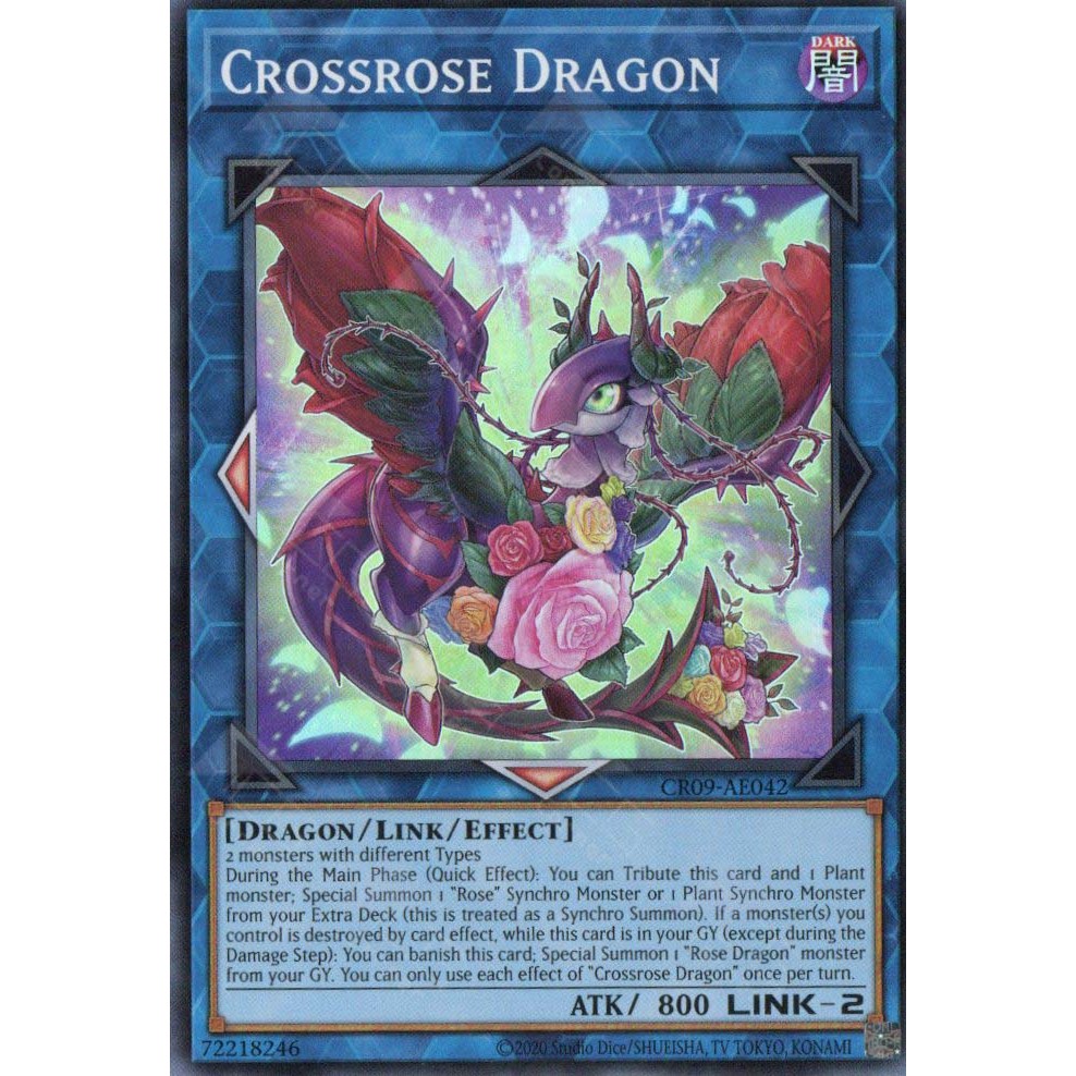 Thẻ bài Yugioh - CR09-AE042 - Crossrose Dragon