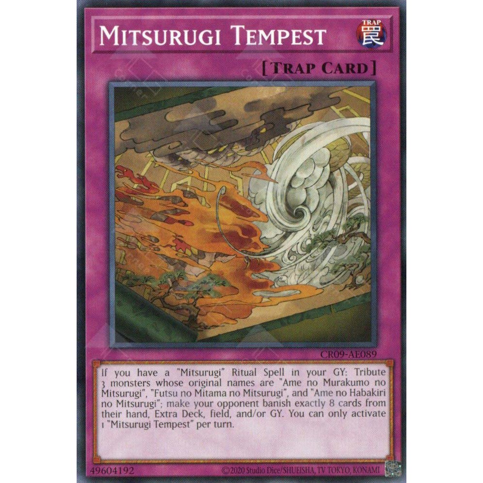 Thẻ bài Yugioh - CR09-AE089 - Mitsurugi Tempest