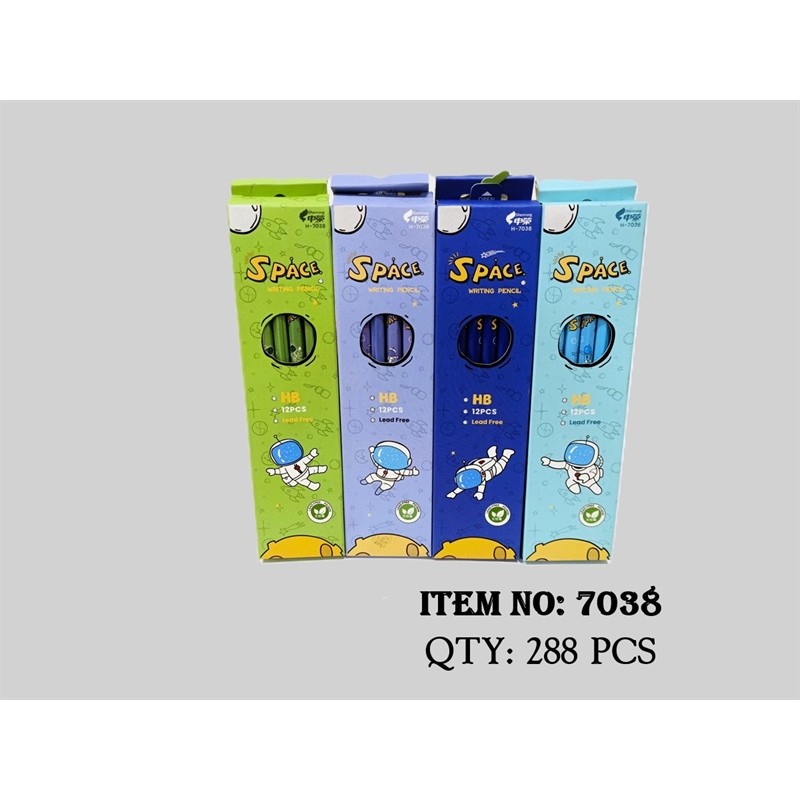 7038 HỘP 12C BÚT VIẾT CHÌ CHUỐT PHI HÀNH GIA