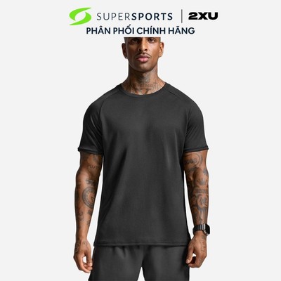 Áo Thun Nam 2XU Aero Mesh - Đen - MR7441a-BLK/SRF