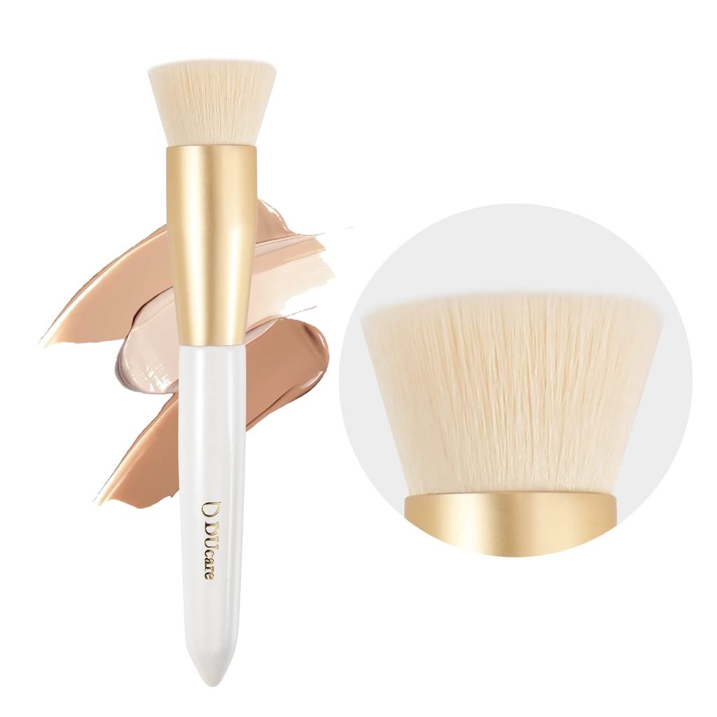 【Direct From Japan】DUcare Foundation Brush, Makeup Brush, Face Brush, Flat Top, Made with Premium Ta