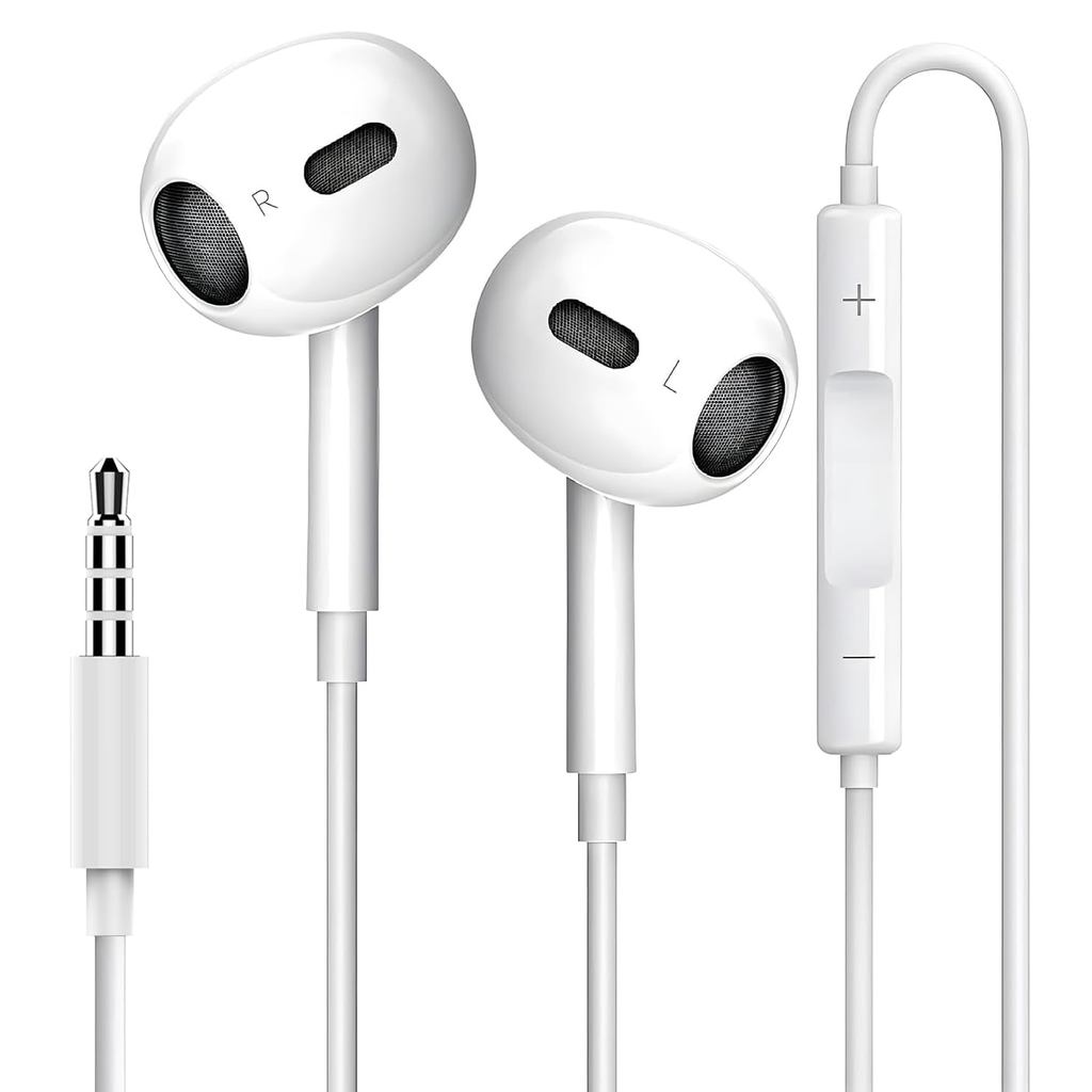 【Direct From Japan】[2025 Latest Design] Wired Earphones with 3.5mm Jack, HIFI Sound Quality, Volume 