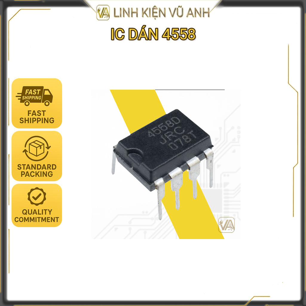 IC DÁN 4558 | LẮP ĐẶT LINH KIỆN ĐIỆN TỬ