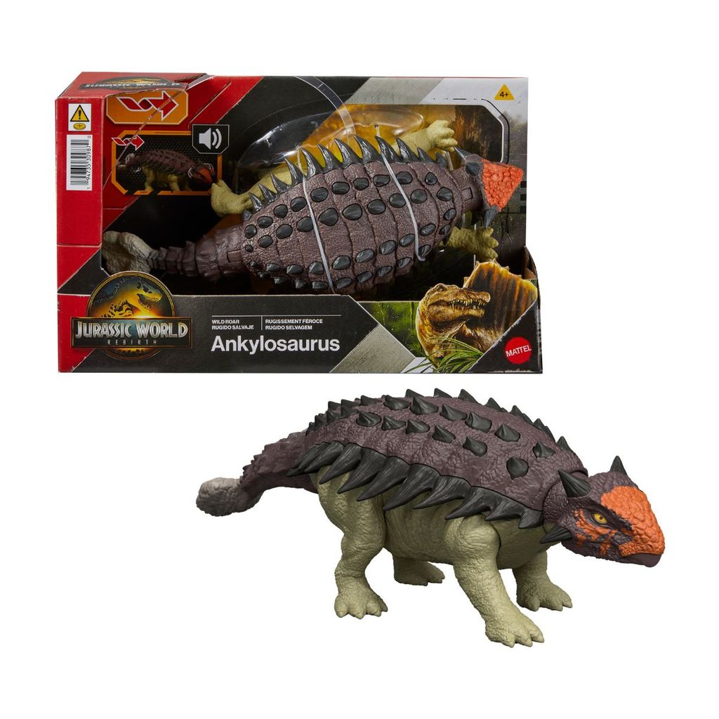 Đồ Chơi Mô Hình Saga Khủng Long Có Âm Thanh Ankylosaurus JURASSIC WORLD MATTEL JGB90/JGB87