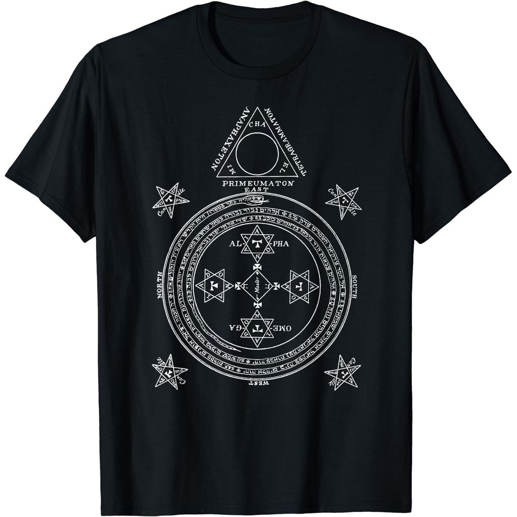 Áo thun vòng tròn ma thuật của vua Solomon Sigil Goetia mới nhất