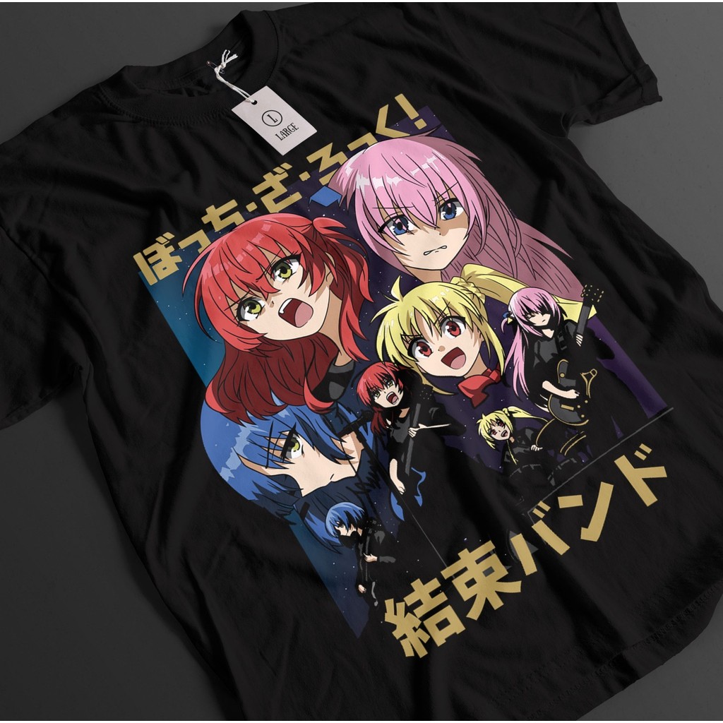 Bocchi The Rock Áo Sơ Mi Hitori Bocchi Áo Thun Nijika Áo Thun Ryo Top Kita Anime Tee