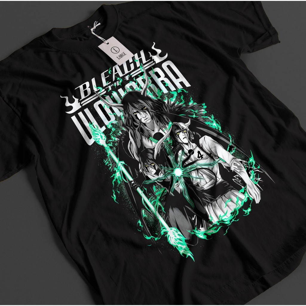 Bleach Anime Áo Sơ Mi Ulquiorra Áo Thun Ichigo Bankai Aizen Zaraki Unisex