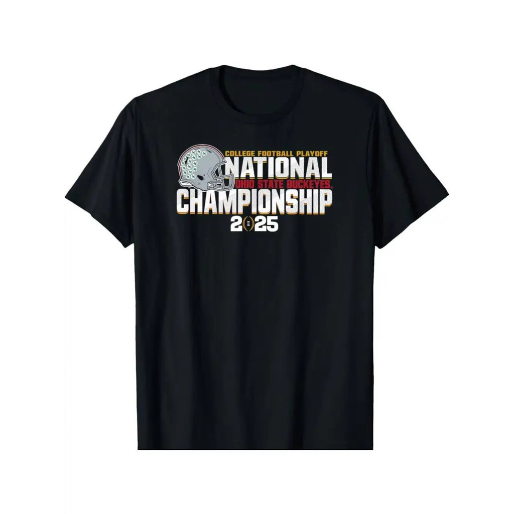 Áo thun nam vô địch quốc gia Ohio State Buckeyes 2025 Cotton