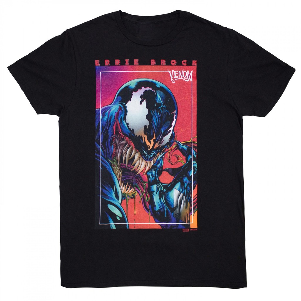 Venom Eddie Brock Nhân Vật Poster Unisex Áo Thun Siêu Anh Hùng Truyện Tranh Áo Thun