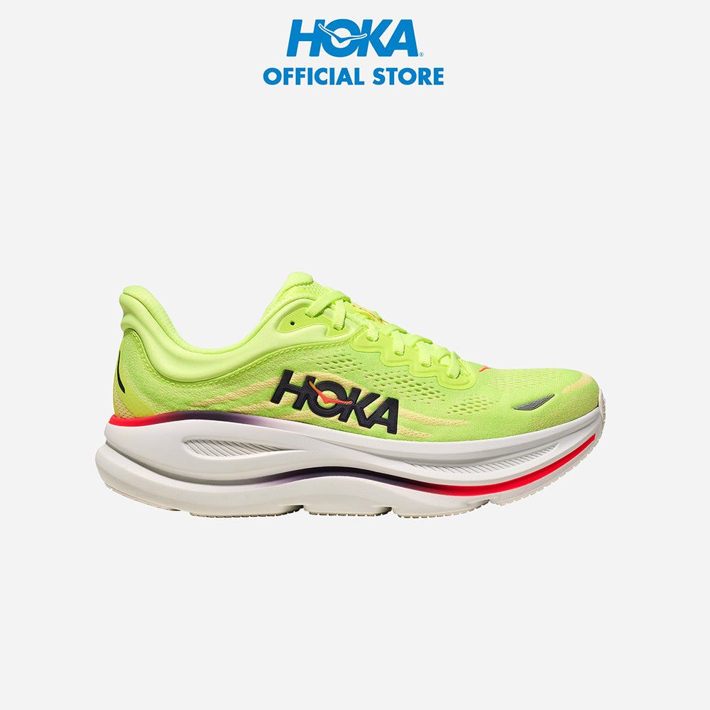 Giày Chạy Bộ Nam HOKA Bondi 9 Wide - Xanh Lá - 1162013-NYZS