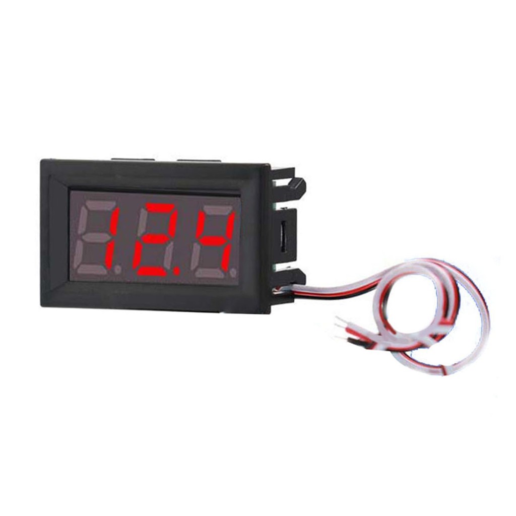 [UGPE] 0.56 inch 3 Wire LED Digital DC Voltmeter DC0V-30V Reverse Connection for Protection