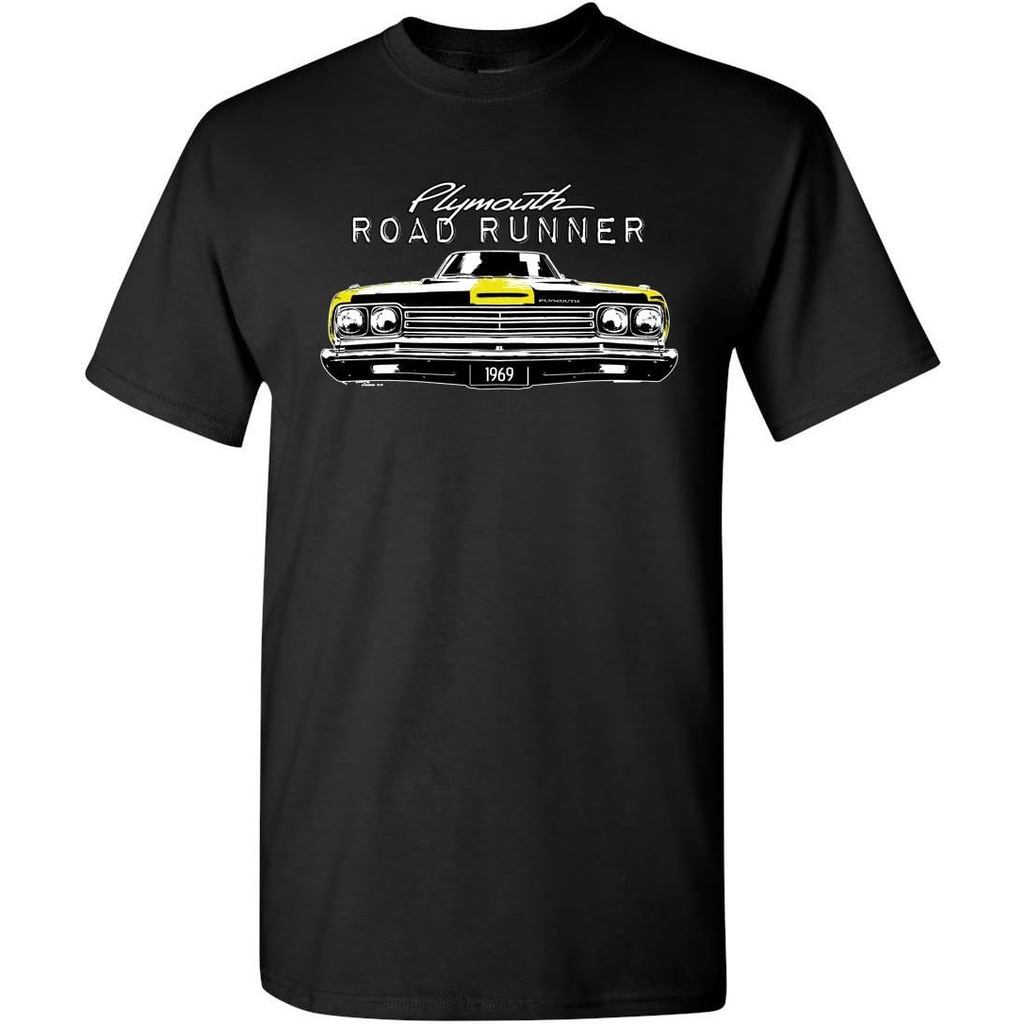 Áo thun cotton nam Plymouth Road Runner 1969 Áo thun Route 66 Made Classic Áo thun nam 4XL,