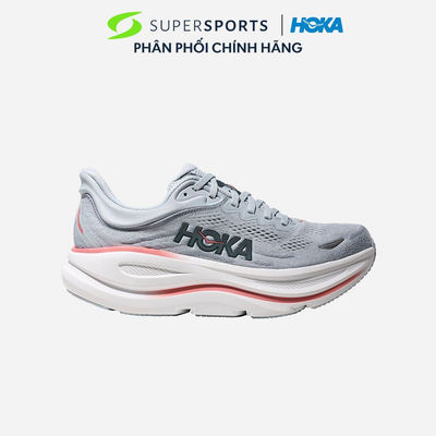 Giày Chạy Bộ Nữ HOKA Bondi 9 Wide - Xám - 1162014-MBLW