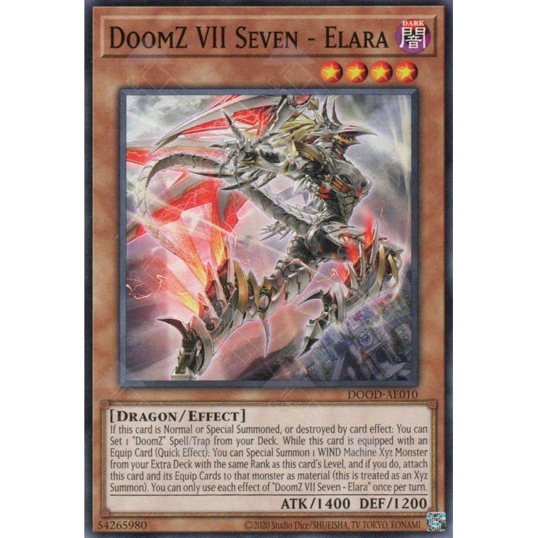 Thẻ bài Yugioh - DOOD-AE010 - DoomZ VII Seven - Elara