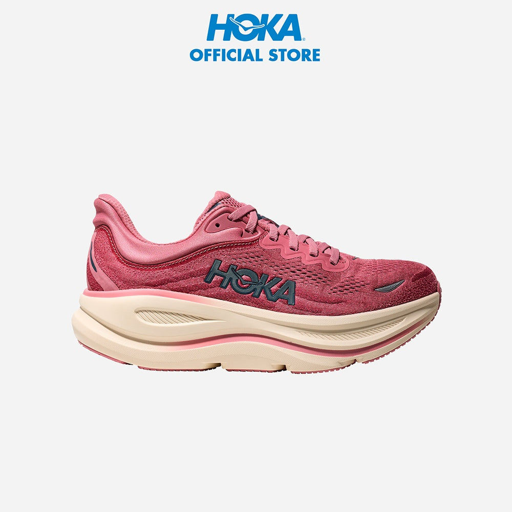 Giày Chạy Bộ Nữ HOKA Bondi 9 Wide - Hồng - 1162014-LYC