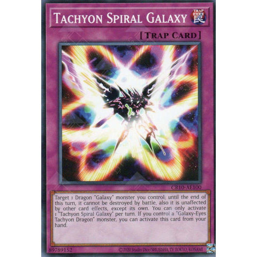 [ Bài Yugioh Chính Hãng ] CR10-AE100 Tachyon Spiral Galaxy - Common