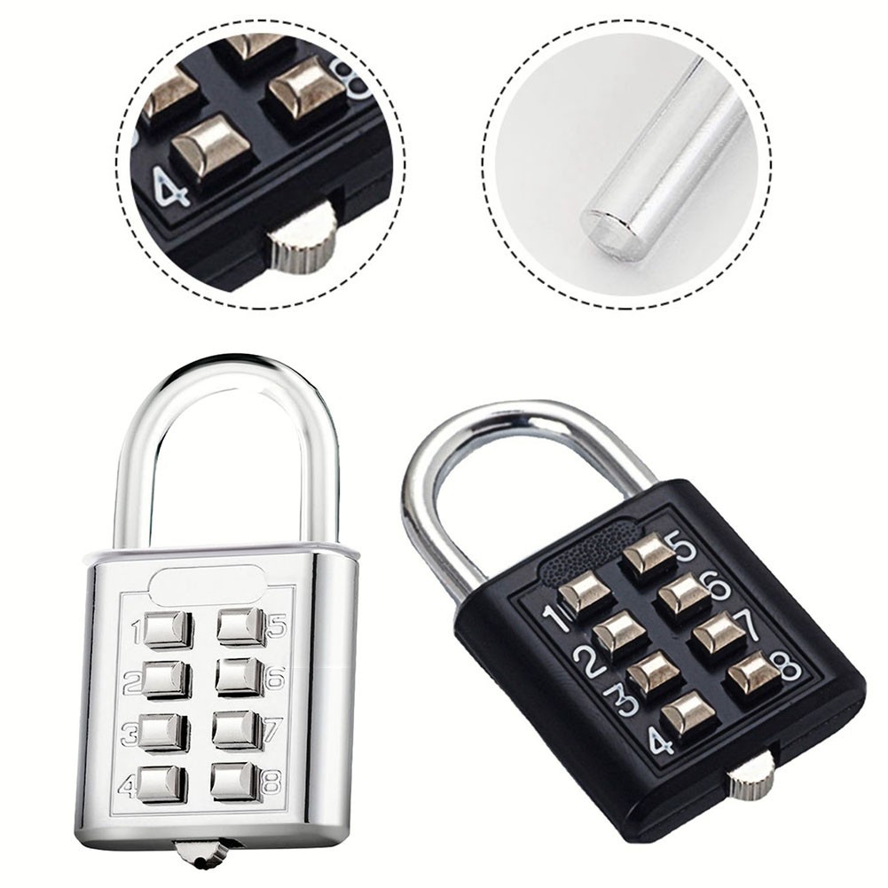[chất lượng cao]8-Digit Password Combination Padlock Zinc Alloy  for Suitcase For Smart Password Loc