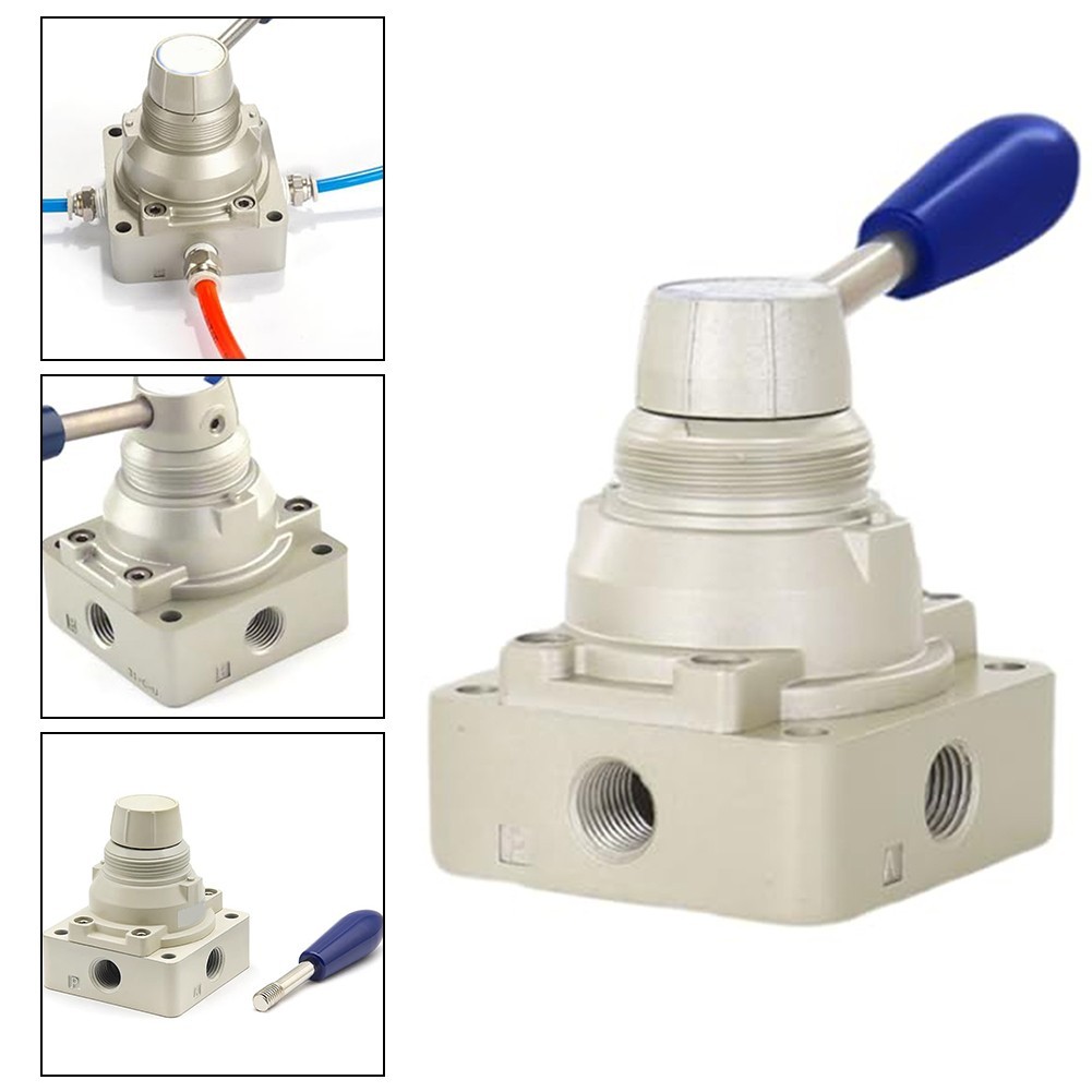 [BÁN LỚN] Van tay công tắc khí nén 4HV310-10 Đảo ngược thủ công bốn chiều ba vị trí