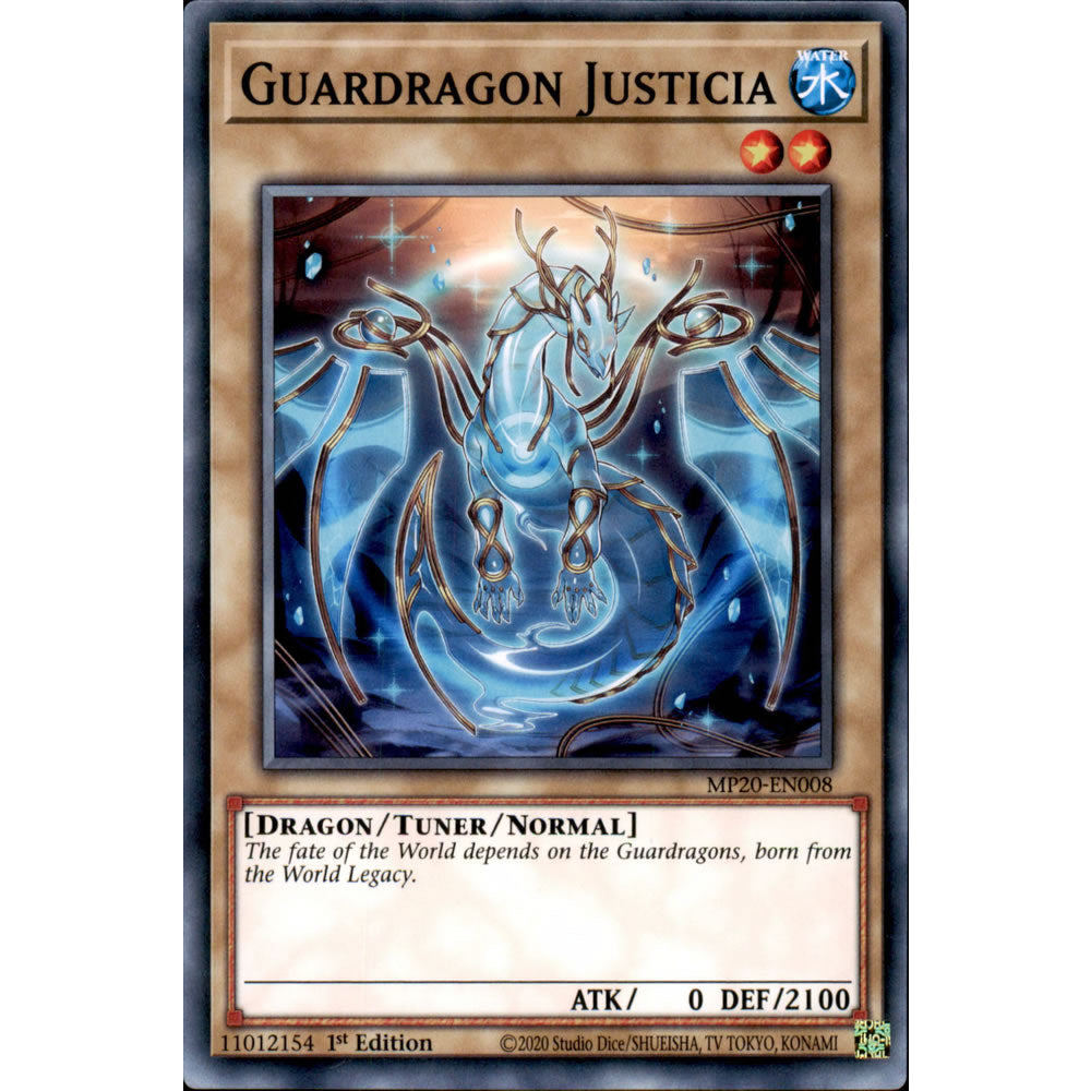 Thẻ bài Yugioh - MP20-EN008 - Guardragon Justicia